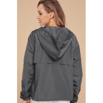 Gray Windbreak Jacket
